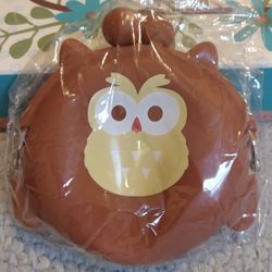 NEW in Package Women's Girl's Cute Owl Soft Silicone Wallet Change Coin Card Key Tote 