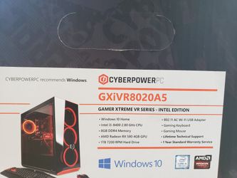 New Cyberpower PC Intel i5-8400, Radeon RX 580 4GB GDDR5 for Sale