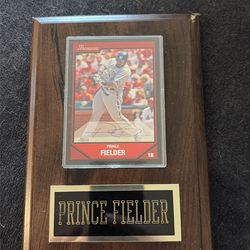 Prince Fielder plaque