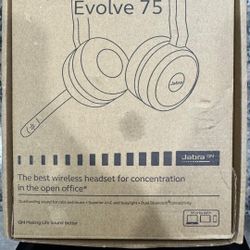 Jabra Evolve 75 Wireless Bluetooth On-Ear Headset