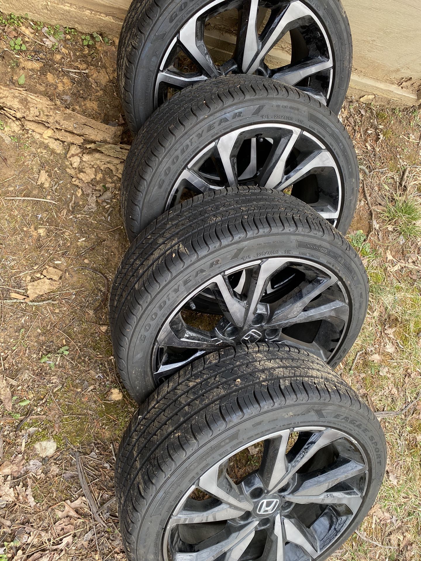 2019 Honda Civic 18inch OEM Smoked factory wheels