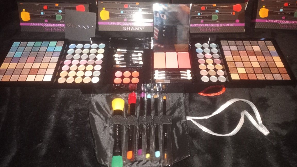Shanynation All In One Makeup Set And 6dbl Ended Brush Sets