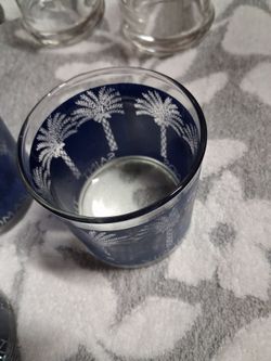 SAINT THOMAS VIRGIN ISLANDS GLASS SET