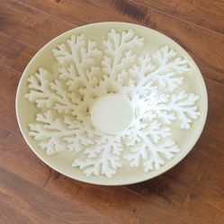 Coral Tropical Bowl Platter Candle Holder Table Decor