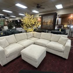 Sectional With Ottoman