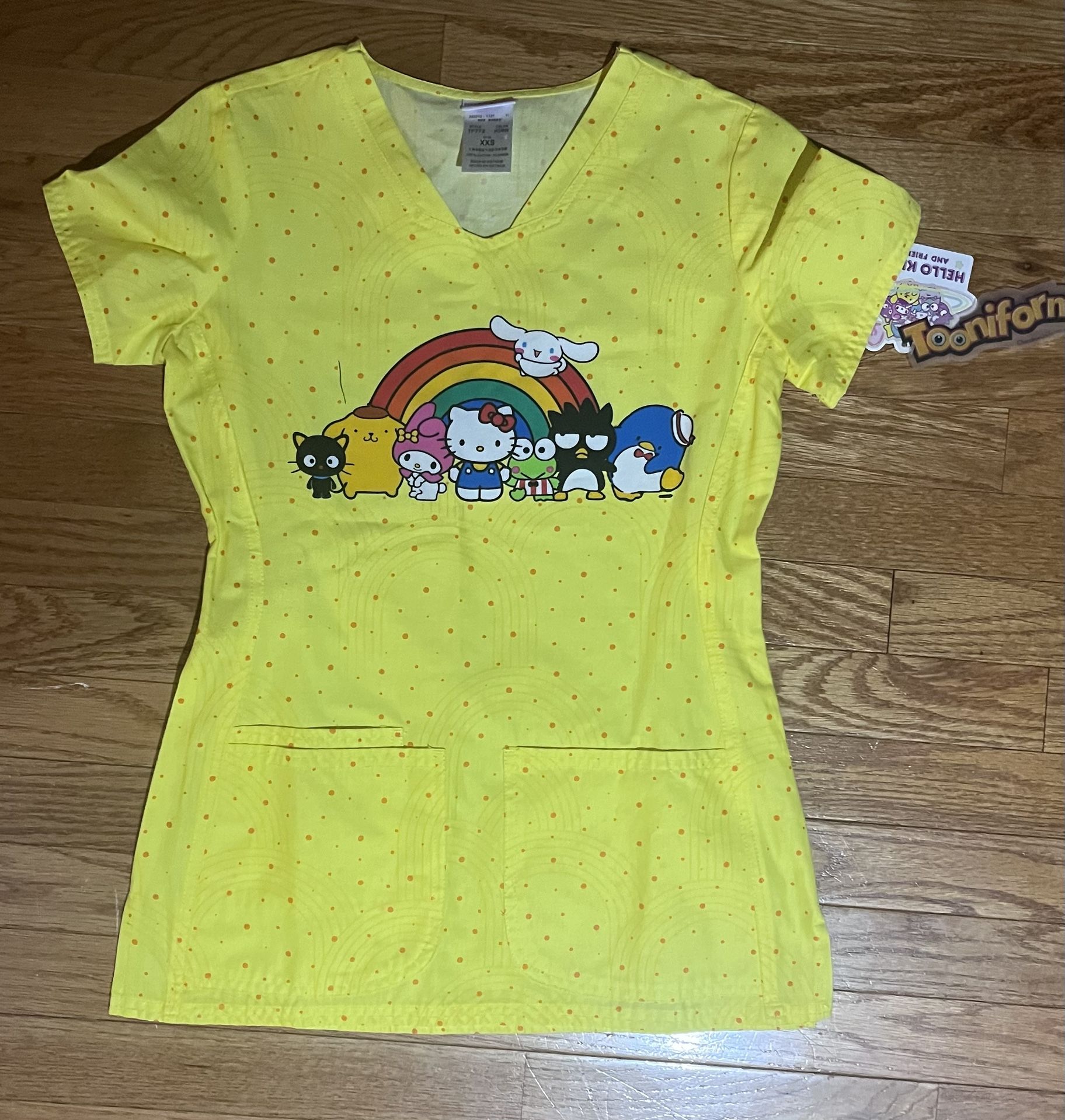 XXS Hello Kitty And Friends Cotton Scrub Top