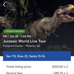 2 Tickets For Tonight At 7