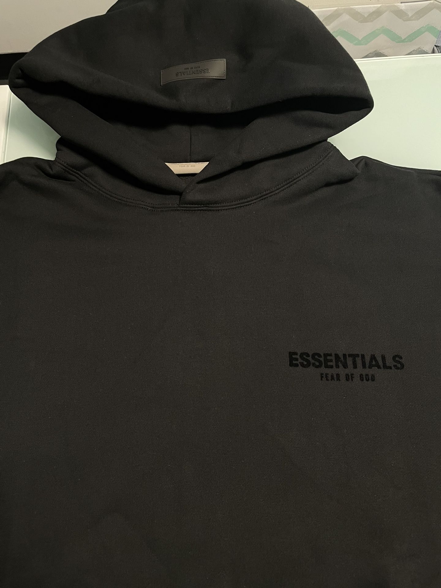 Black Essentials Hoody
