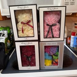 Always and Forever Flower Bears Set of 4