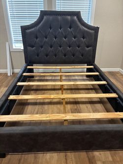 queen bed frame new never used
