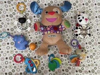 Fisher-Price Laugh & Learn Love to Play Puppy And  Other (6) Items As Shown