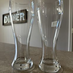 2 Pilsner Glasses