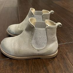 Size 10 Little Girls Silver Booties