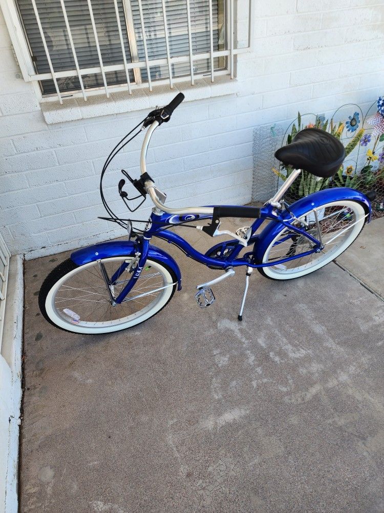 Micargi ROVER 24" Men's 7 Speed Beach Cruiser Bike