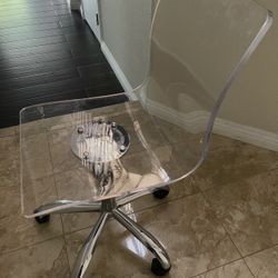 Clear Chair For Vanity Or Desk 
