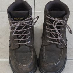 WOLVERINE Steel Toe Work Boots 9.5 Mens
