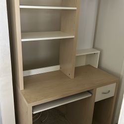 Desk with shelves