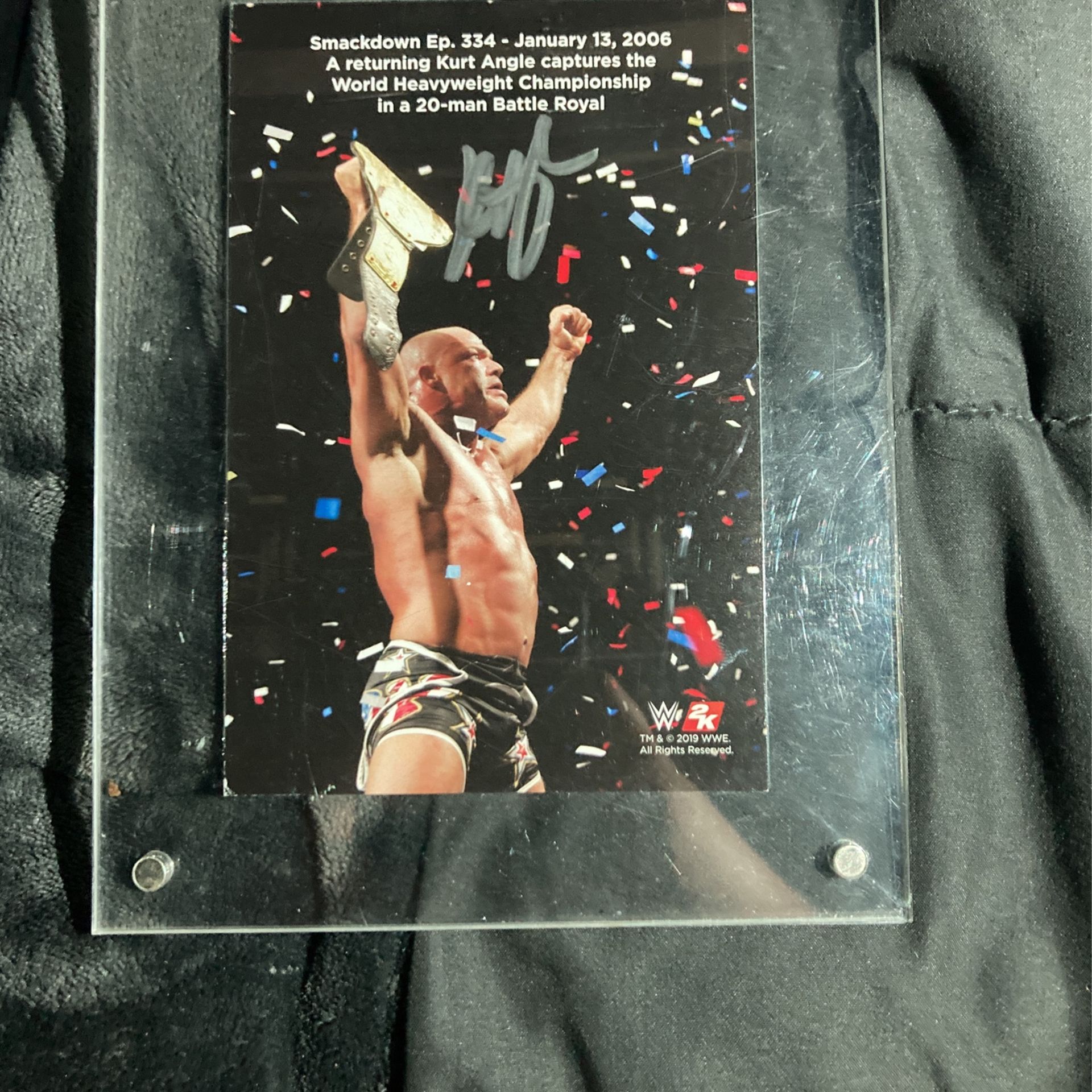 WWE 2k20 deluxe edition with kurt angle autograph
