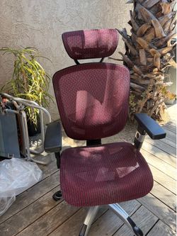 Used Ergonomic Reclinable - Dark Red - Desk Chair