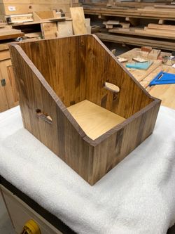 Hand made record storage/ display box