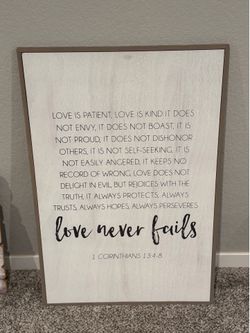 Motivational wall hanging