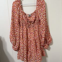 Pink And Orange Princess Polly Sundress (size Small) 