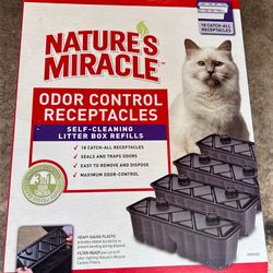 ODOR CONTROL RECEPTACLES SELF-CLEANING LITTER BOX REFILLS