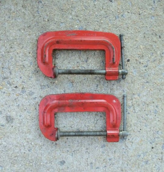 Vintage Stanley Handyman 3" C Clamps 