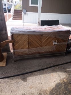 Beautiful solid wooden cabinet/credenza