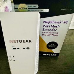 NETGEAR - Nighthawk AC1900 Dual-Band Wi-Fi Range Extender - White