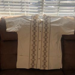 Camisas De Mexico ( Tela De Manta ) Size Medium 