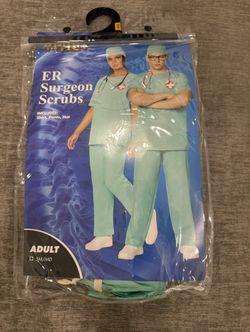 Men’s Halloween Costume Doctor Scrubs 