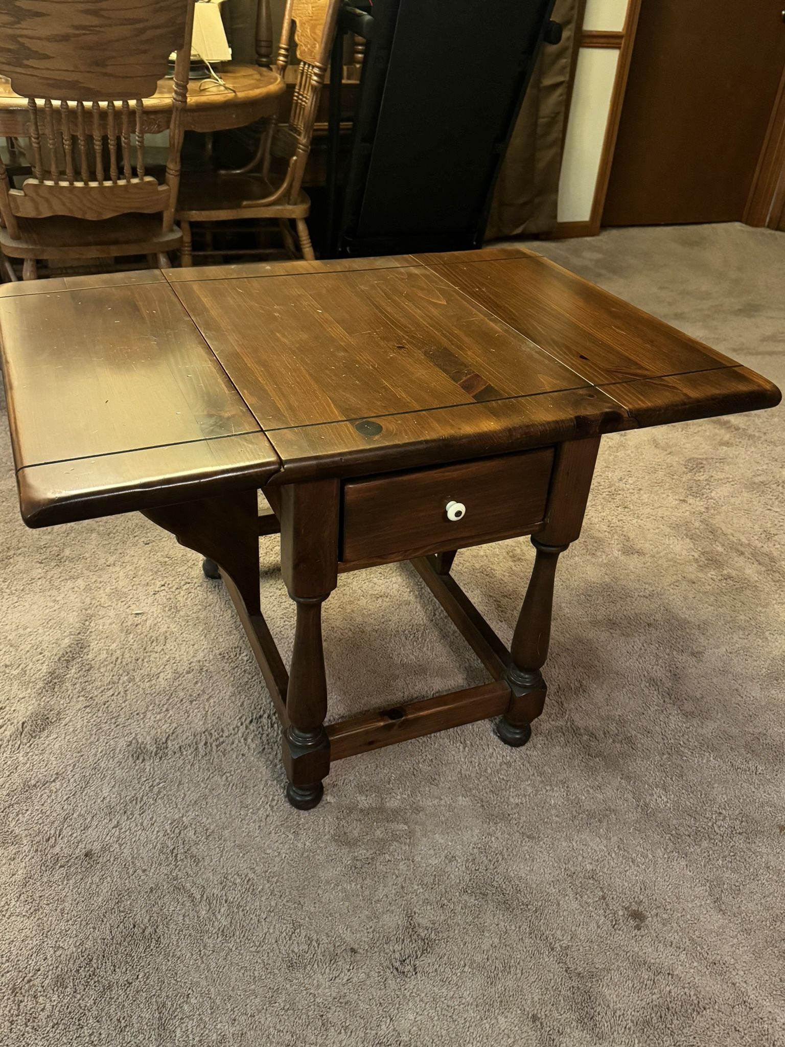 Antique Wooden End Table