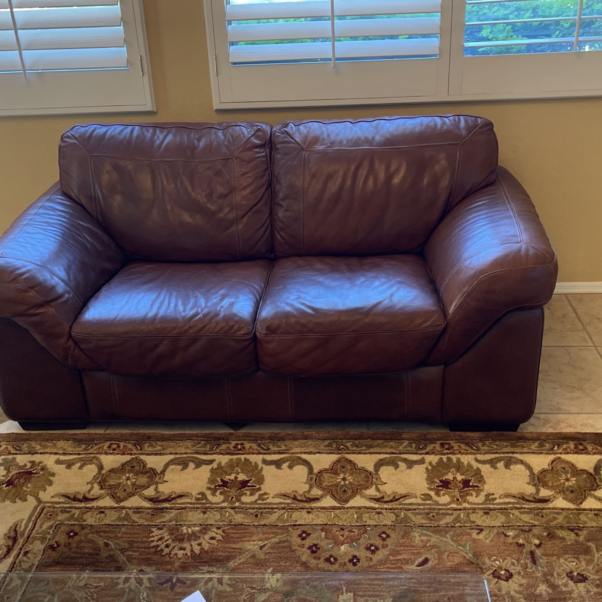 Loveseat Couch Leather