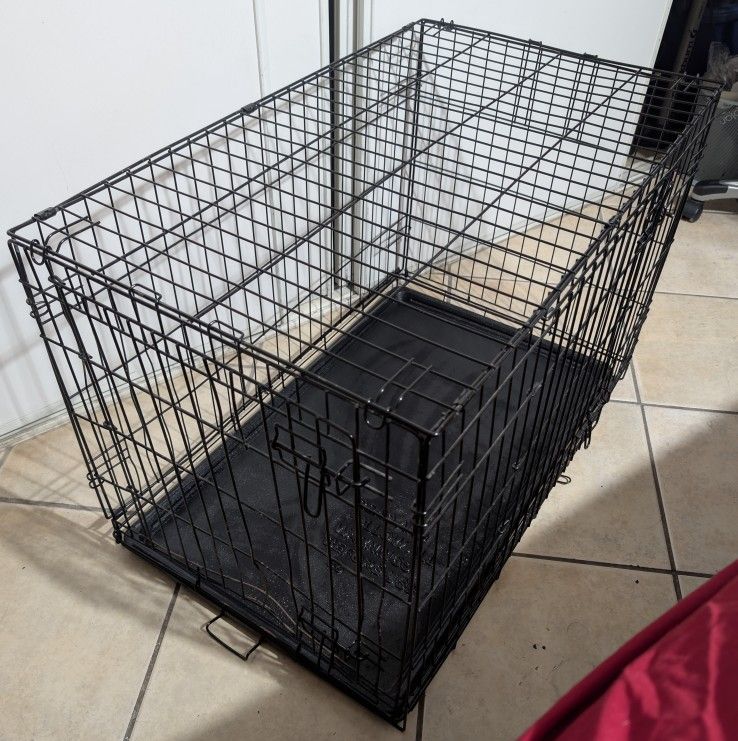 36" Long Double Door Dog Crate Kennel