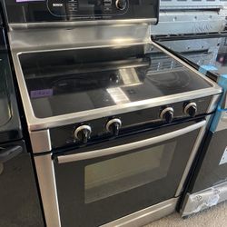 Bosch Stainless Steel Electric Stove Used Perfect Working Conditions 