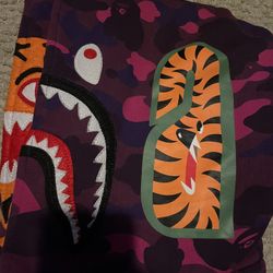 (M) Bape Zip Up Camo Tiger Shark 