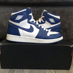 Air Jordan Retro 1 High OG Storm Blue Size 6Y