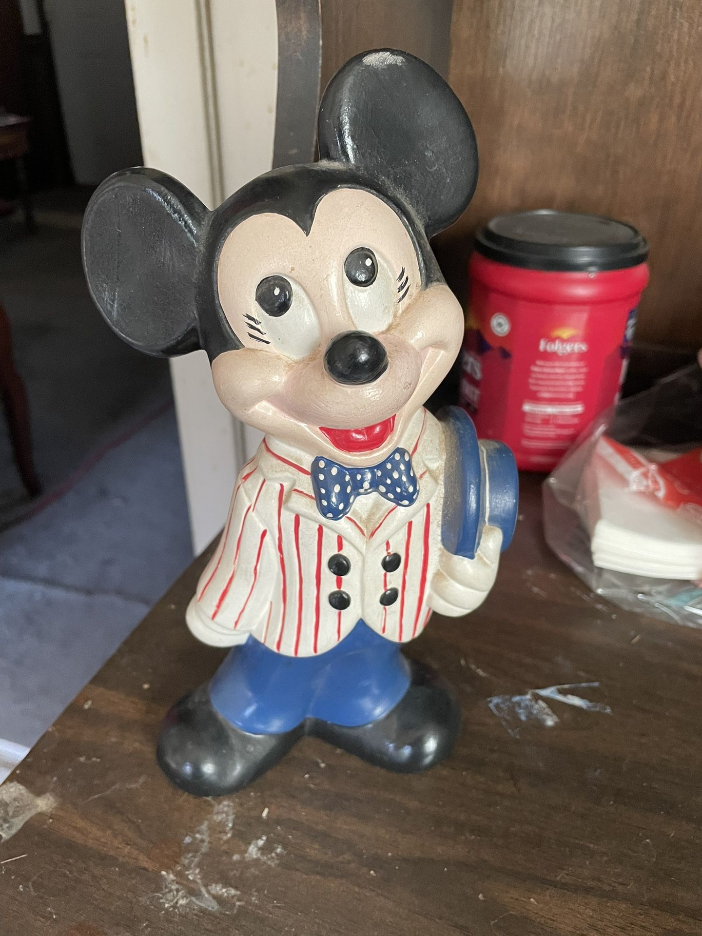 1979 vintage Walt, Disney production, ceramic Mickey Mouse