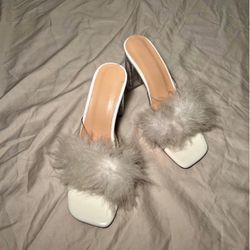 Faux Fur Heels 