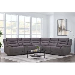 Costco Kelsee Fabric Power Reclining Sectional With Power Headrests $1200/5pcs