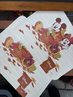 Disney Mickey & Minnie Placemats Set Of 4