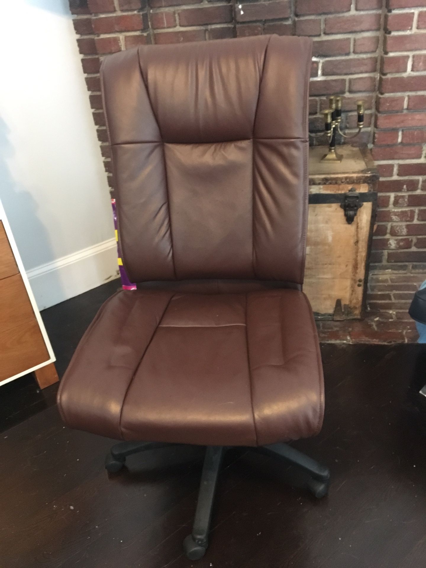 Leather computer chair