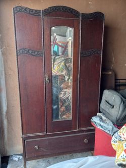 Antique Wardrobe Cabinet