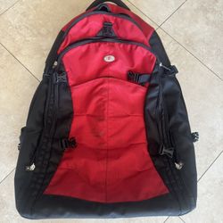 victorinox e-motion 360 wheeled backpack Black & Red