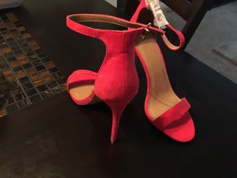 Hot pink pumps