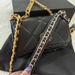 Black Bag Genuine Leather In Box 