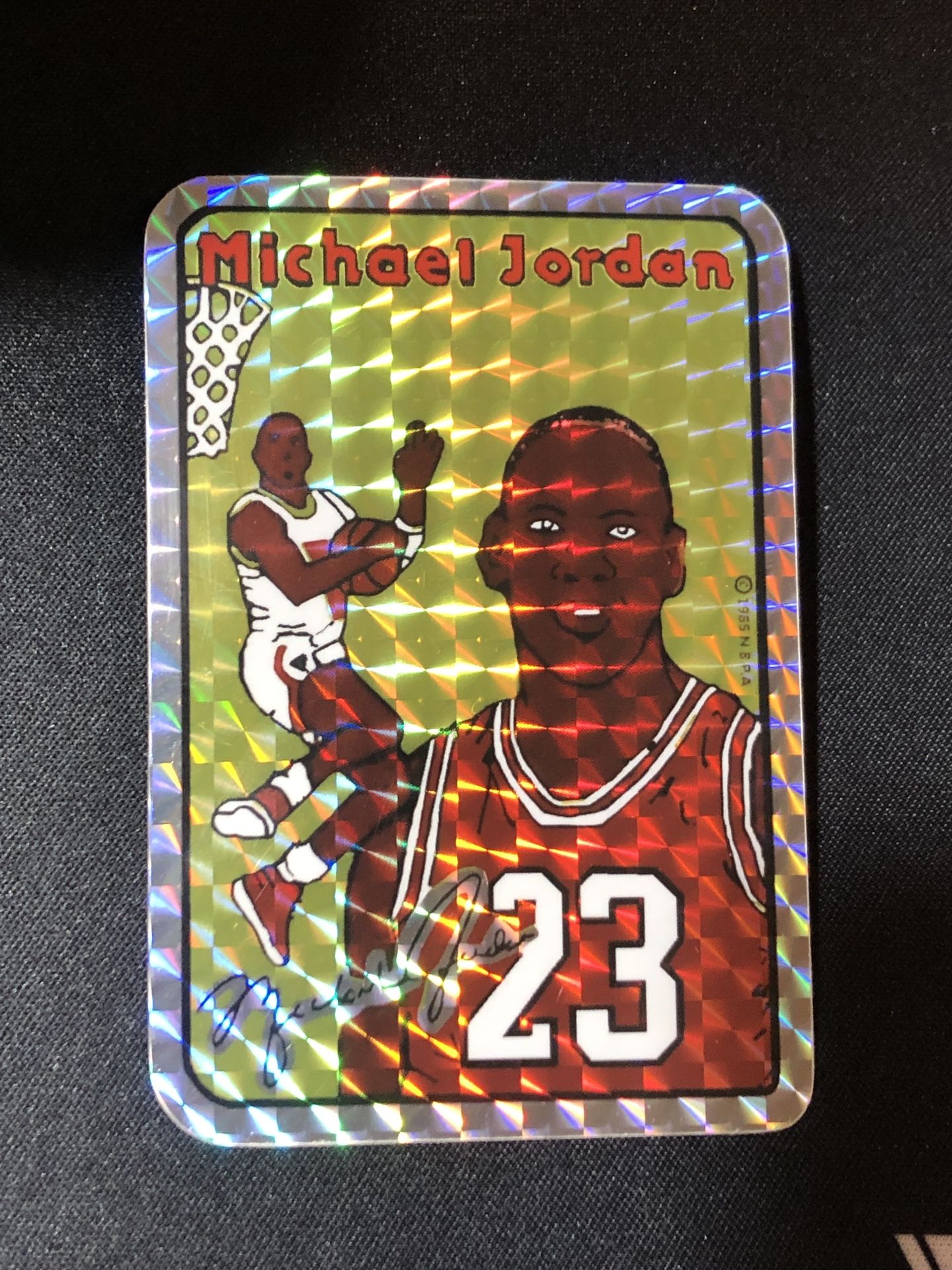 Michael Jordan 1985 Prism Jewel Vending Machine Sticker