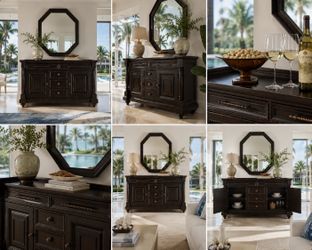 Tommy Bahama Kingstown Buffet - Copper Top - Luxury Sideboard