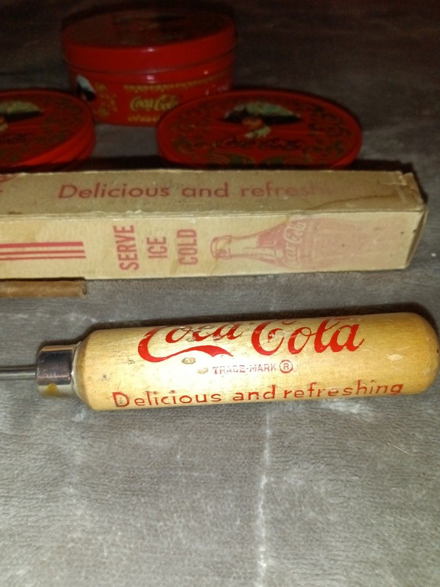 Vintage Coca- Cola Ice Pick And Coca- Cola Co